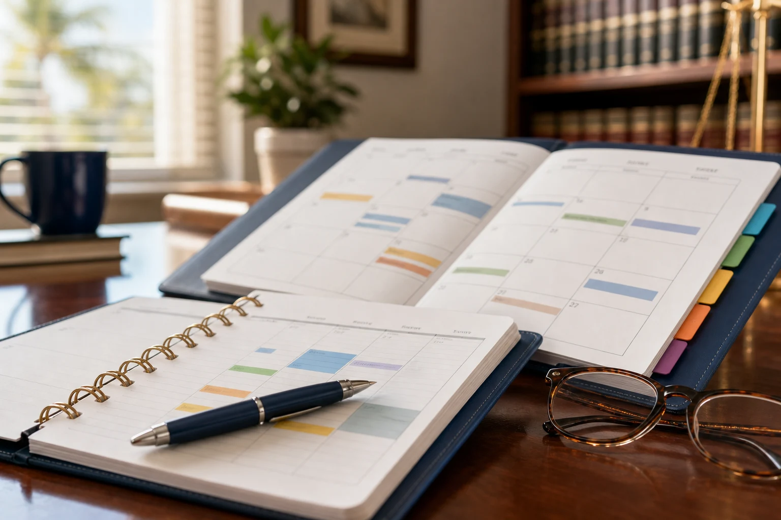 Calendario y planificador compartido de crianza usado para seguir el horario de un plan de crianza en Florida